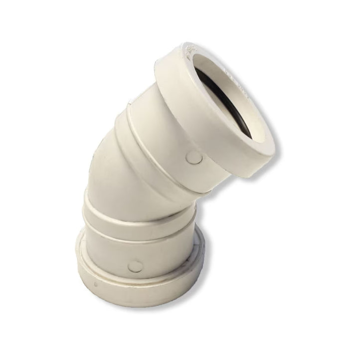 Waste Pipe 45 Deg Bend (White) (40mm)