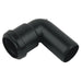 Waste Pipe 90 Deg Street Elbow (Black) (40mm)