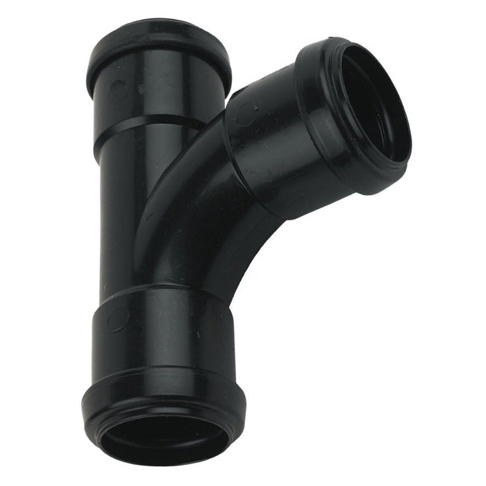 Waste Pipe 90 Deg Tee (Black) (40mm)