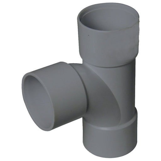 Floplast Solvent Waste Pipe 90 Deg Tee (Grey) (32mm)