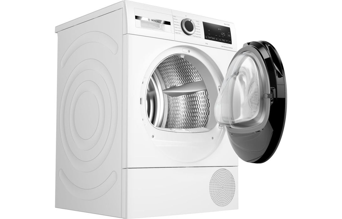 Bosch Series 6 WQG24502GB F/S 9kg Heat Pump Condenser Dryer - White