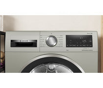 Bosch Series 6 WQG245S9GB F/S 9kg Heat Pump Condenser Dryer - Silver