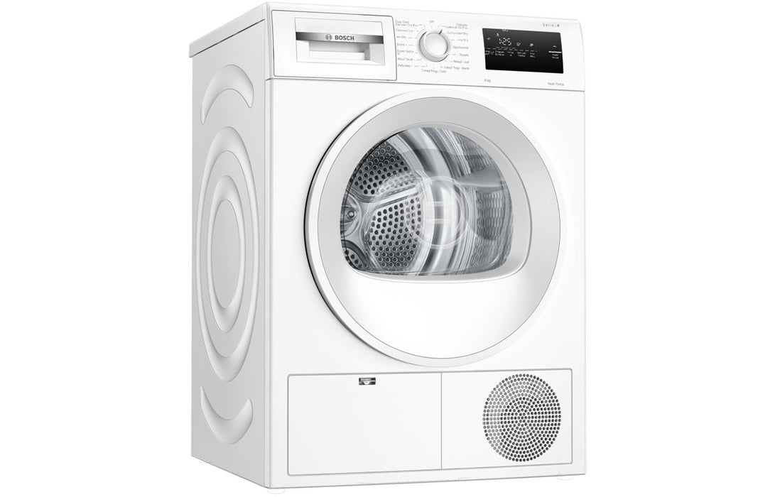 Bosch Series 4 WTH85225GB F/S 8kg Heat Pump Condenser Dryer - White