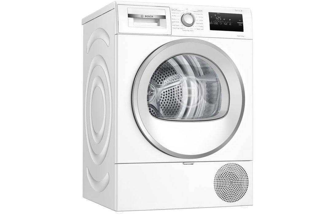 Bosch Series 4 WTH85226GB F/S 8kg Heat Pump Condenser Dryer - White