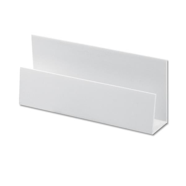 White Shiplap Cladding U-Trim (5m length)