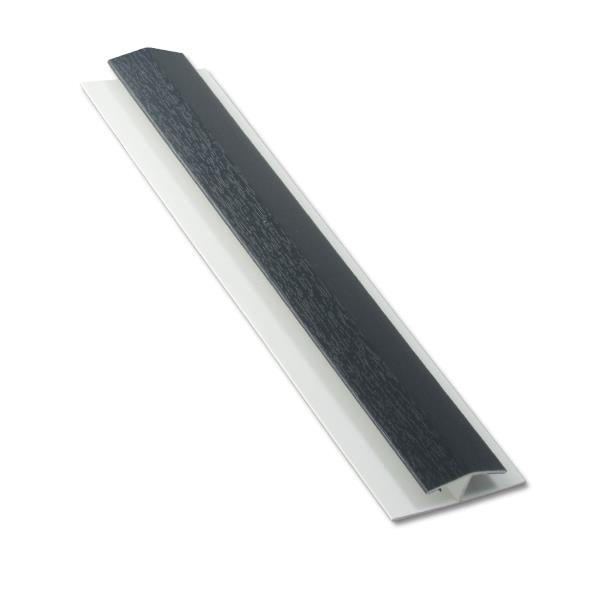 Anthracite Grey Woodgrain Shiplap Cladding Centre Joint Trim