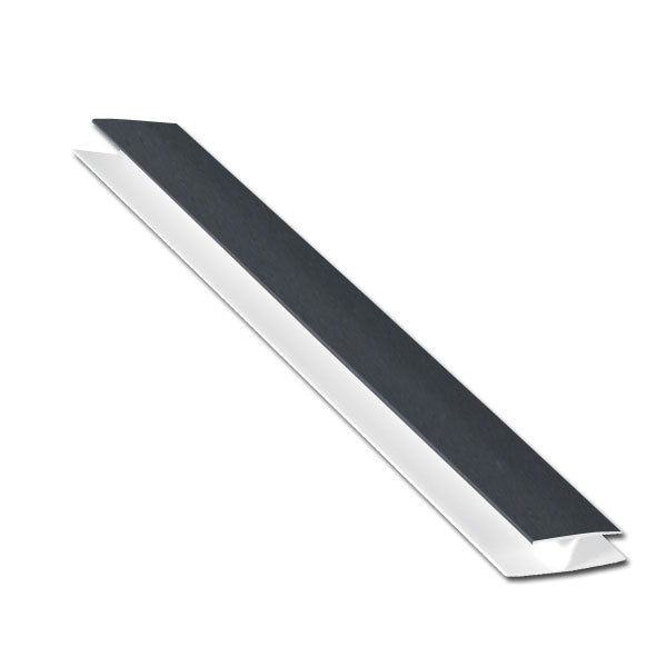  Dark Grey Smooth Hollow Soffit H-Trim