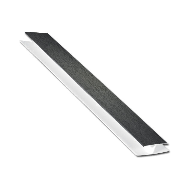Anthracite Grey Woodgrain Hollow Soffit H-Trim