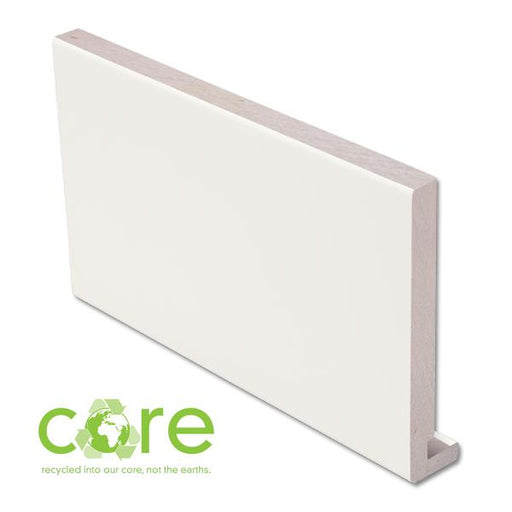 White Eco Square Fascia Box End 