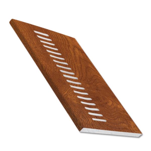 Light Oak Vented Soffit Flat Board
