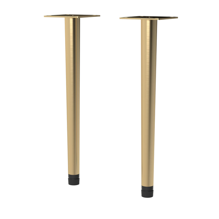 Wall Hung Vanity Decorative Leg Set - Brushed Brass