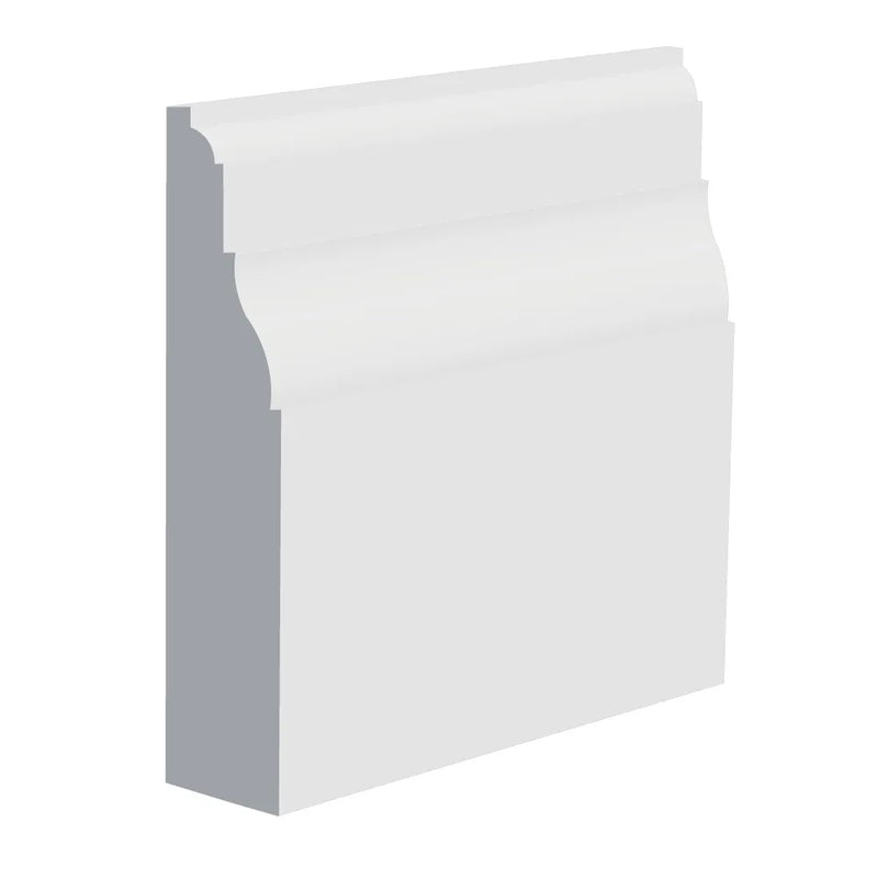 120mm Warwick I MDF Skirting Board - Primed or Unprimed