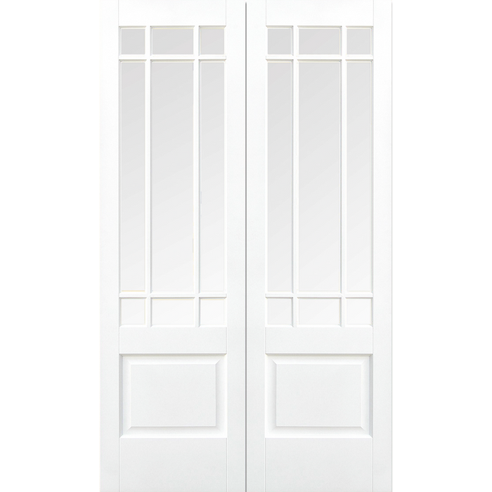 WHITE DOWNHAM GLAZED 9L PAIR