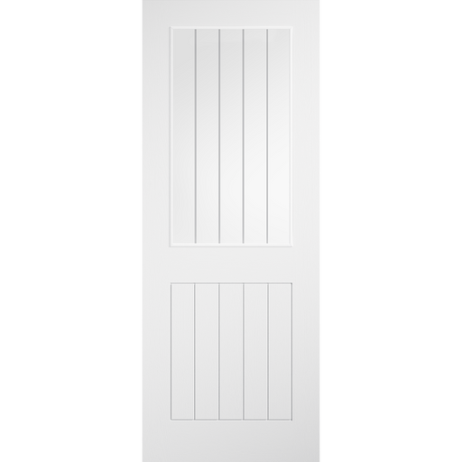 WHITE LAMINATE COTTAGE GLAZED