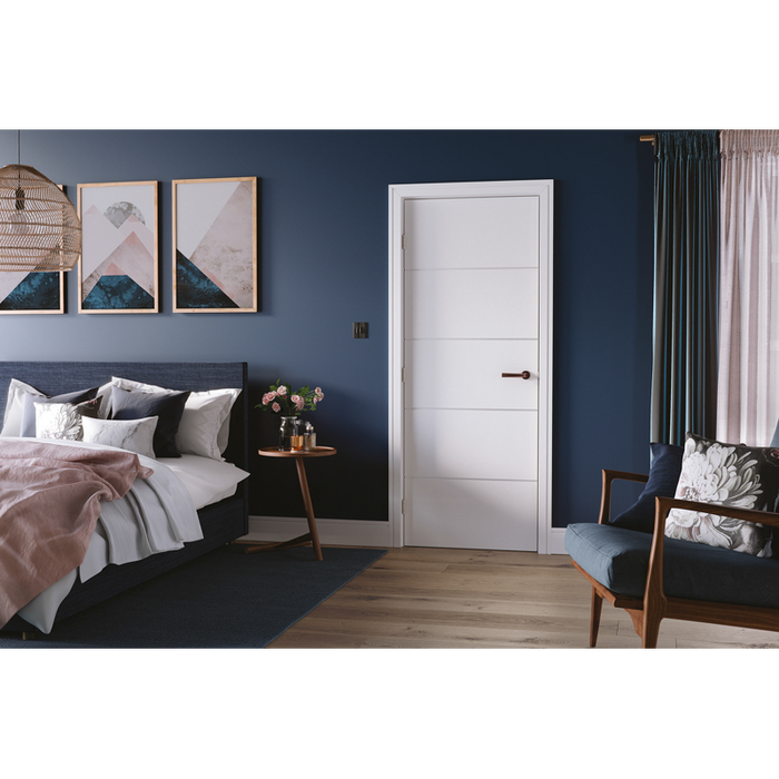 WHITE MOULDED HORIZONTAL FOUR LINE