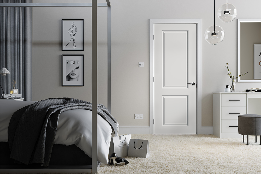White Moulded Smooth 2 Panel
