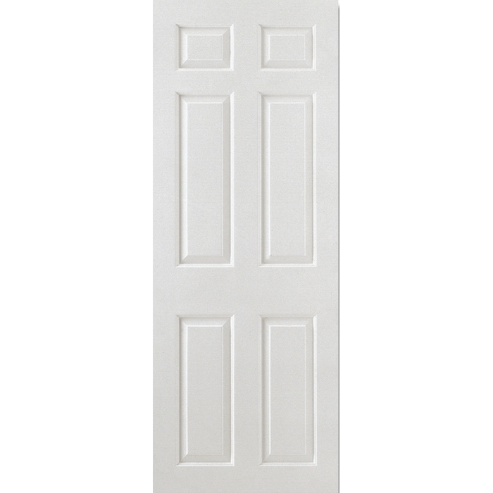 WHITE MOULDED SMOOTH 6P SQUARE TOP