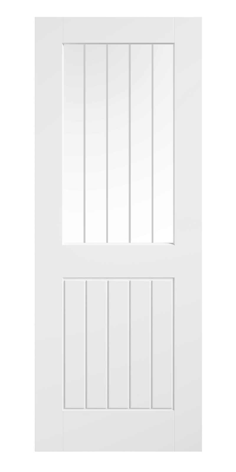 White Moulded Smooth Cottage Glazed