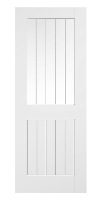 White Moulded Smooth Cottage Glazed