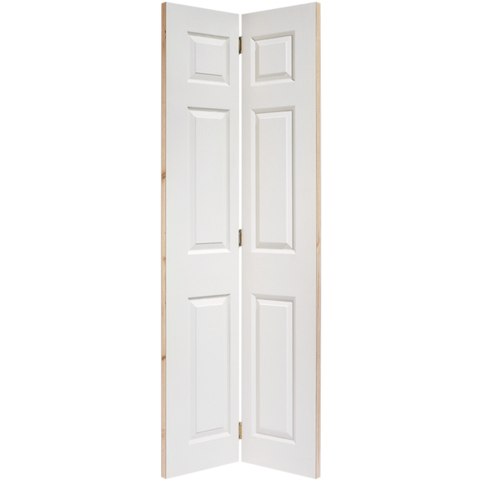 WHITE MOULDED TEXTURED BI-FOLD