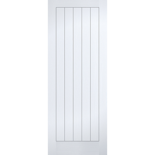 WHITE MOULDED TEXTURED VERTICAL 5P