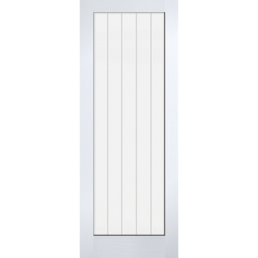 WHITE MOULDED TEXTURED VERTICAL GLAZED 1L