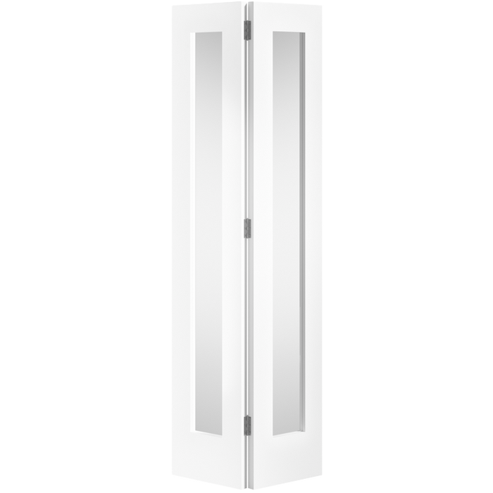 WHITE PATTERN 10 GLAZED BI-FOLD