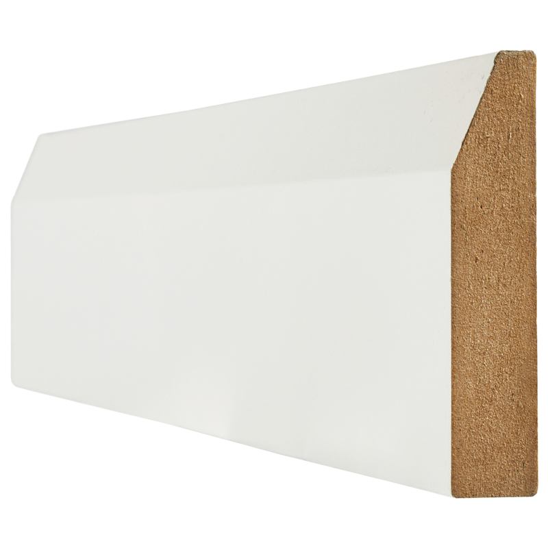 WHITE PRIMED SKIRTING CHAMFERED