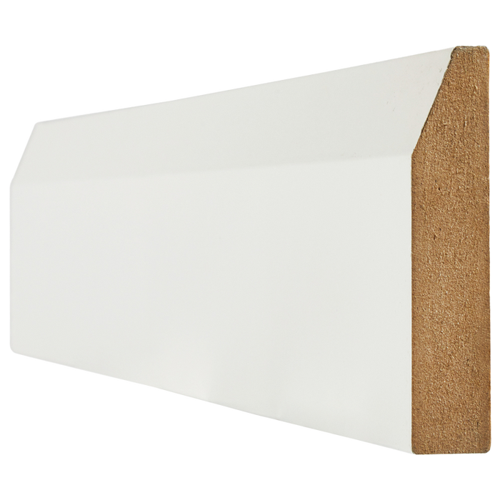 WHITE PRIMED SKIRTING CHAMFERED