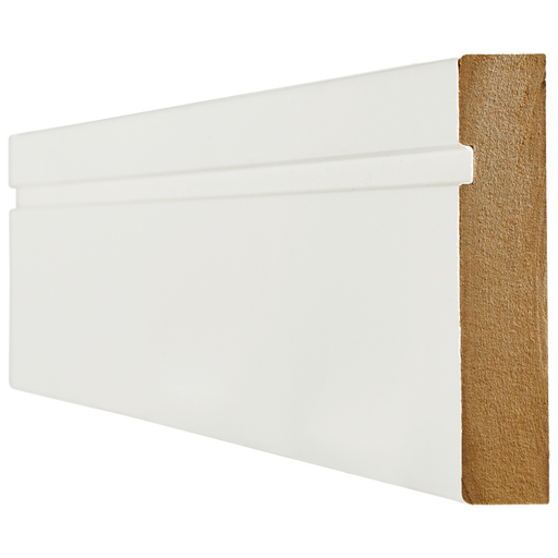 WHITE PRIMED SKIRTING SINGLE GROOVE