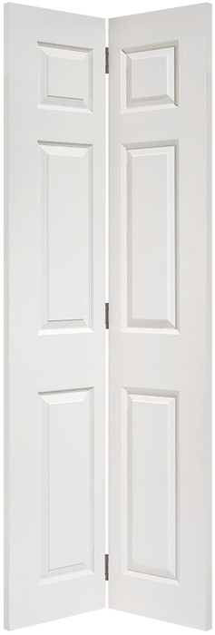 White Textured Regency Bi-fold