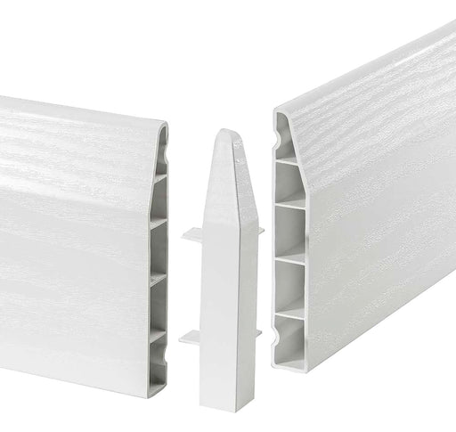 White Satin Roomline Chamfered External Corner Trim 100mm - Pack of 2