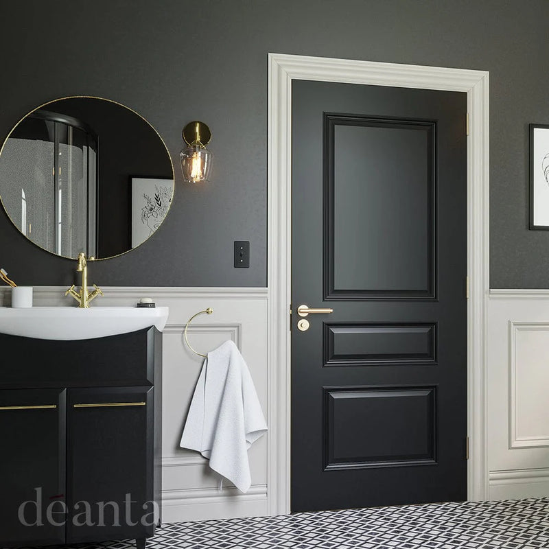 Deanta Windsor Black Prefinished Door