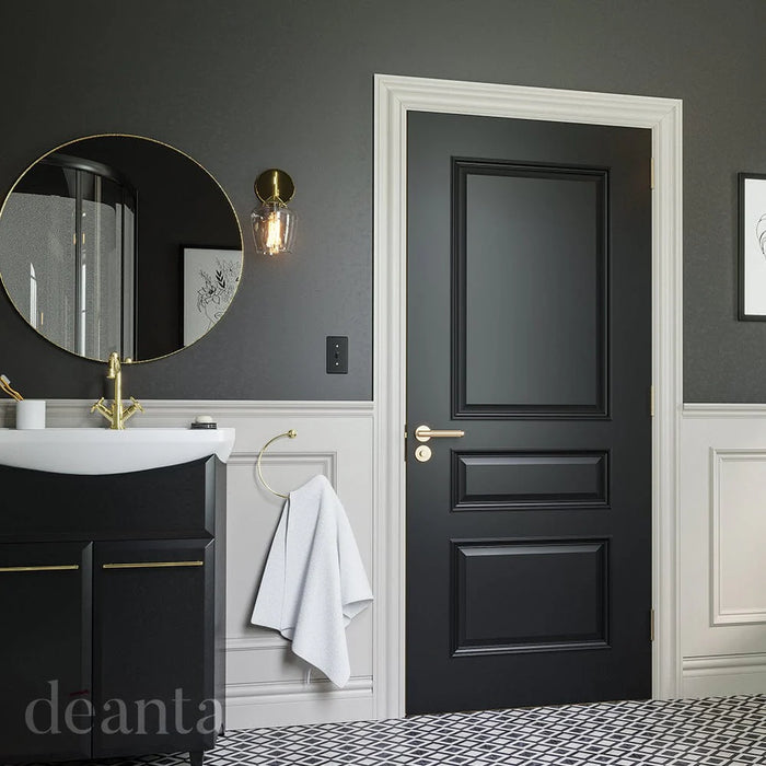 Deanta Windsor Black Prefinished Door