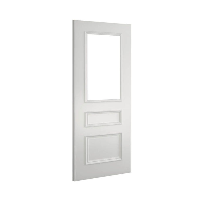 Deanta Windsor White Primed Bevelled Glaze Door