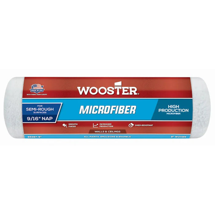 Wooster Microfiber 9/16" Medium Pile 9" Roller Sleeve
