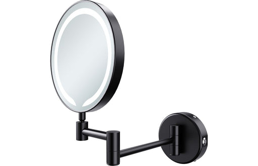 Yumi Round LED Cosmetic Mirror - Black