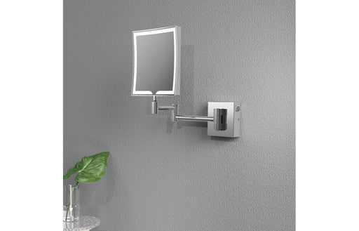 Yumi Square LED Cosmetic Mirror - Chrome