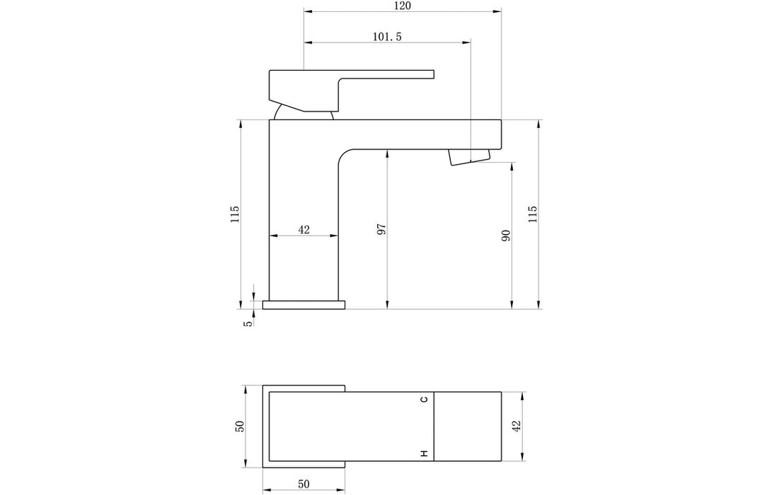 Zarano Basin Mixer & Waste - Chrome