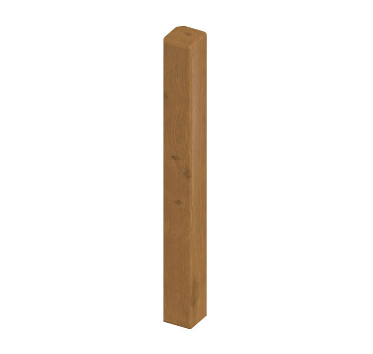 Irish Oak Fascia Double Ended Corner Trim (450mm Length)