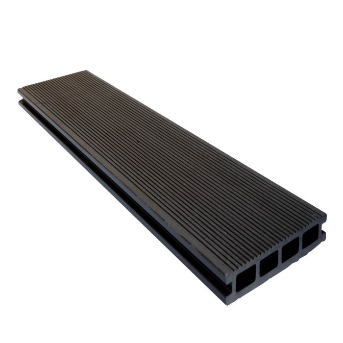 Ancient Black Composite Dual Sided Decking Board 145mm (3.66m Length)