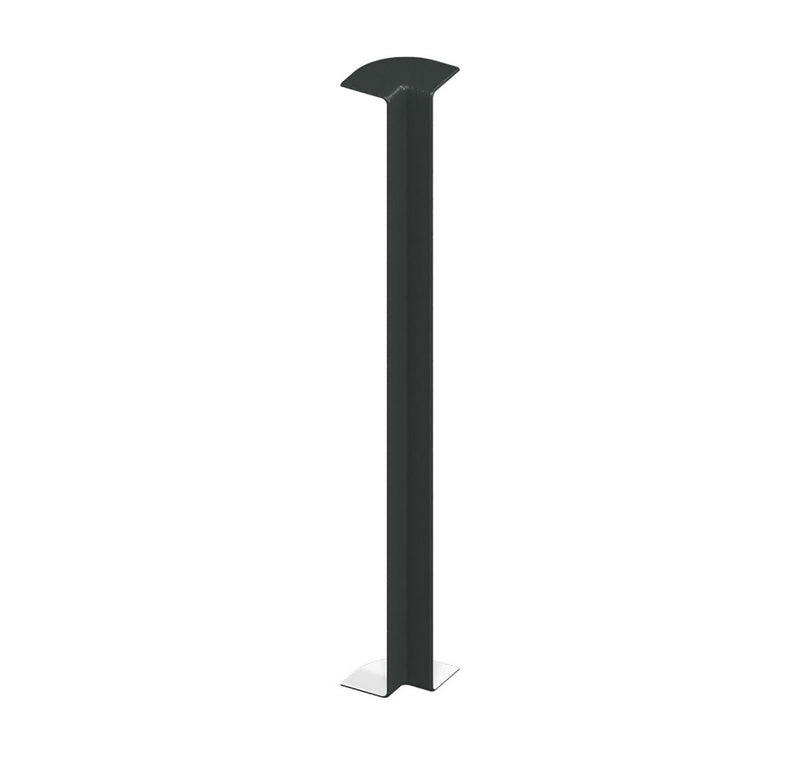 Black Fascia Double Ended Internal Corner Trim (450mm Length)