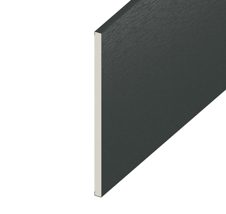 Anthracite Grey Woodgrain Soffit Board (5m Length)