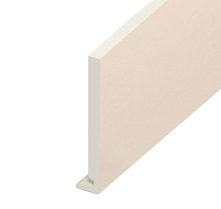 Cream White Woodgrain Fascia Board (5m length)