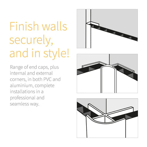 Solid Shower Panel - Roccia - 5mm x 600mm x 2.6m - Pack of 2