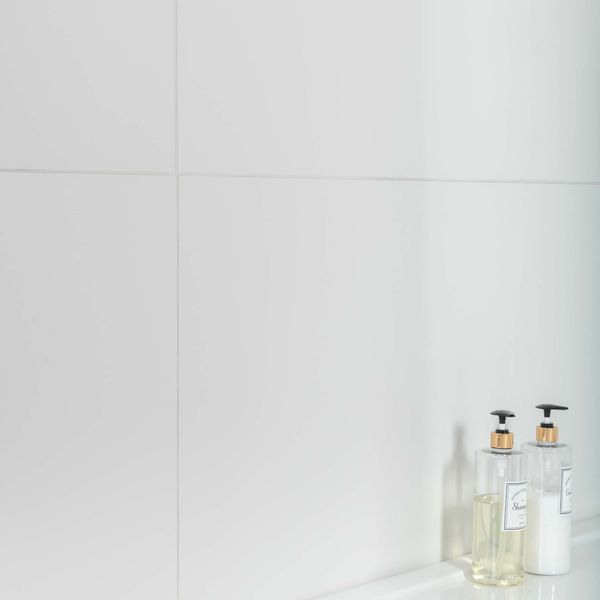 Sample - Alaska Mate White Matt Tiles 1200x600- Sample Tile