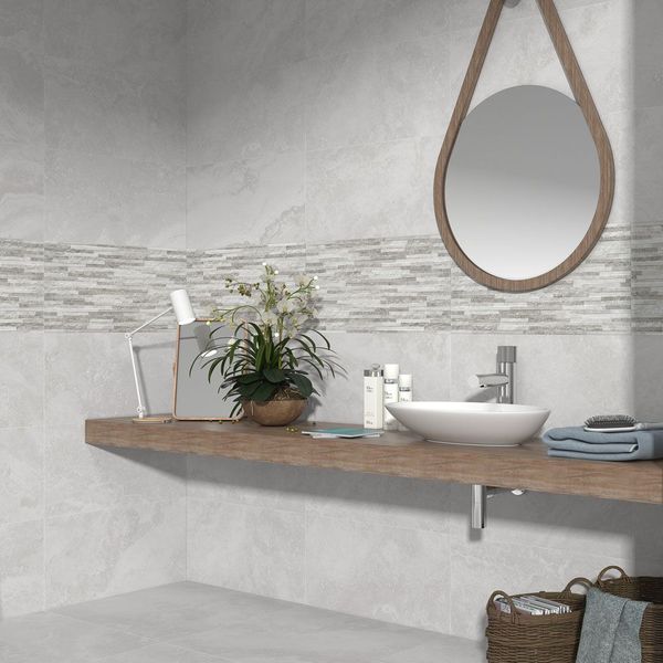 Sample - Cipriani Gris Rlv Mix Stone Effect Tile - 303x613 - Sample Tile
