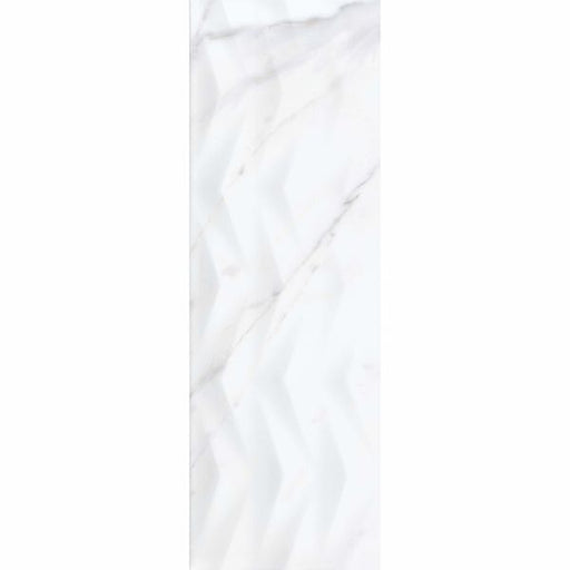 Carrara Sky Axis Marble Effect Tiles -  750x250 - Individual Tile