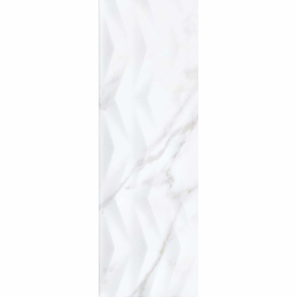 Sample - Carrara Sky Axis Marble Effect Tiles -  750x250 - Sample Tile