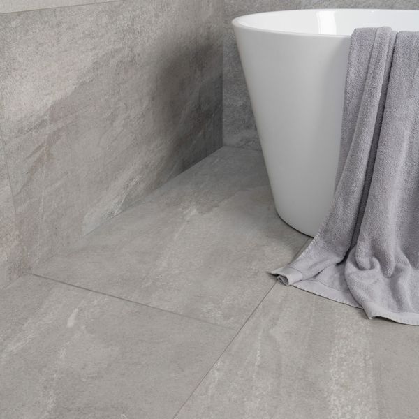 Sample - Astra Grey Matt Stone Effect Tile - 1200x600 - Sample Tile